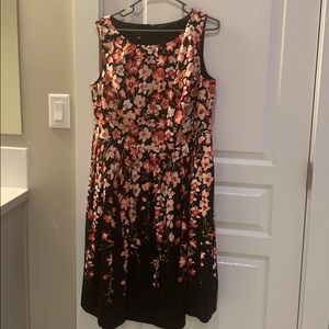 Talbots Sleeveless Sun Dress With POCKETS 14W